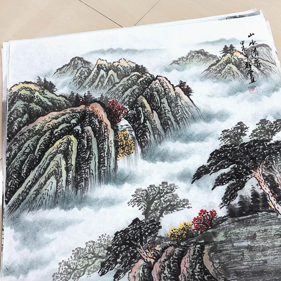 国画国画作品集一个由