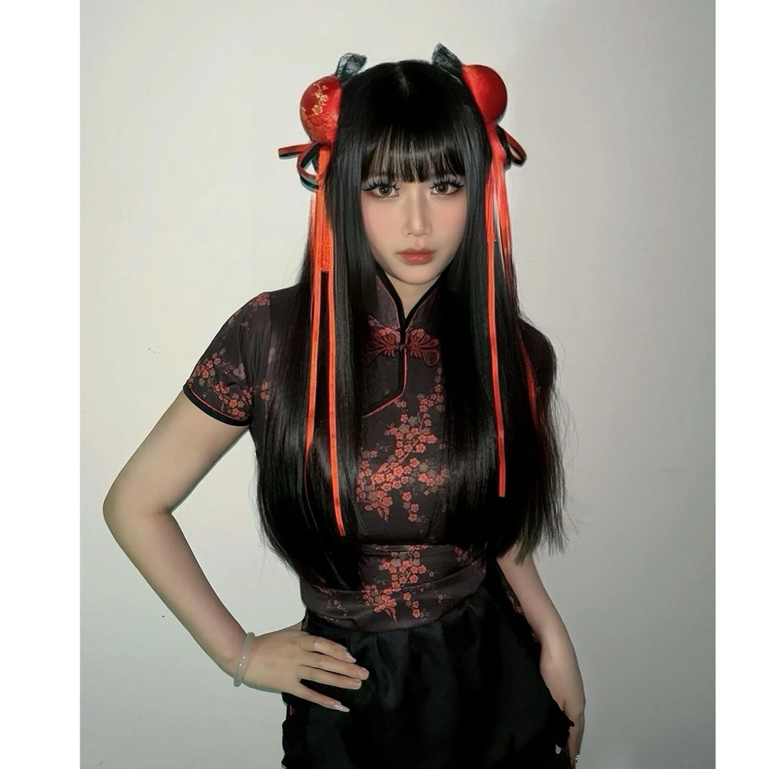 （中华小春丽）80-120斤洛丽塔旗袍改良款连衣裙软妹睡裙