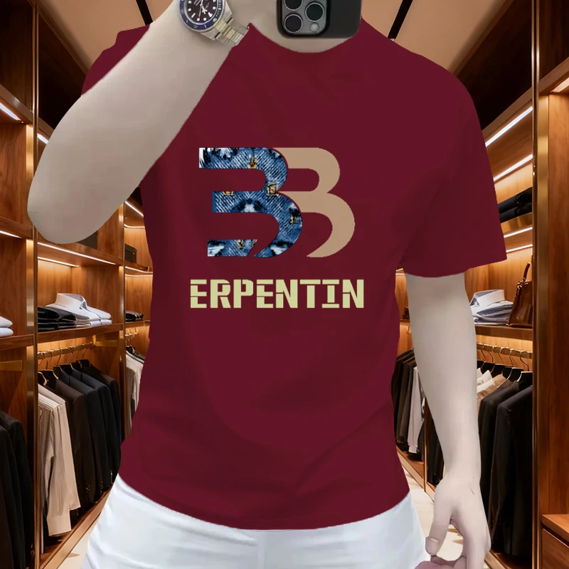 美式重磅2026短袖圆领T恤男士夏季新款休闲时尚半袖纯棉体恤男装