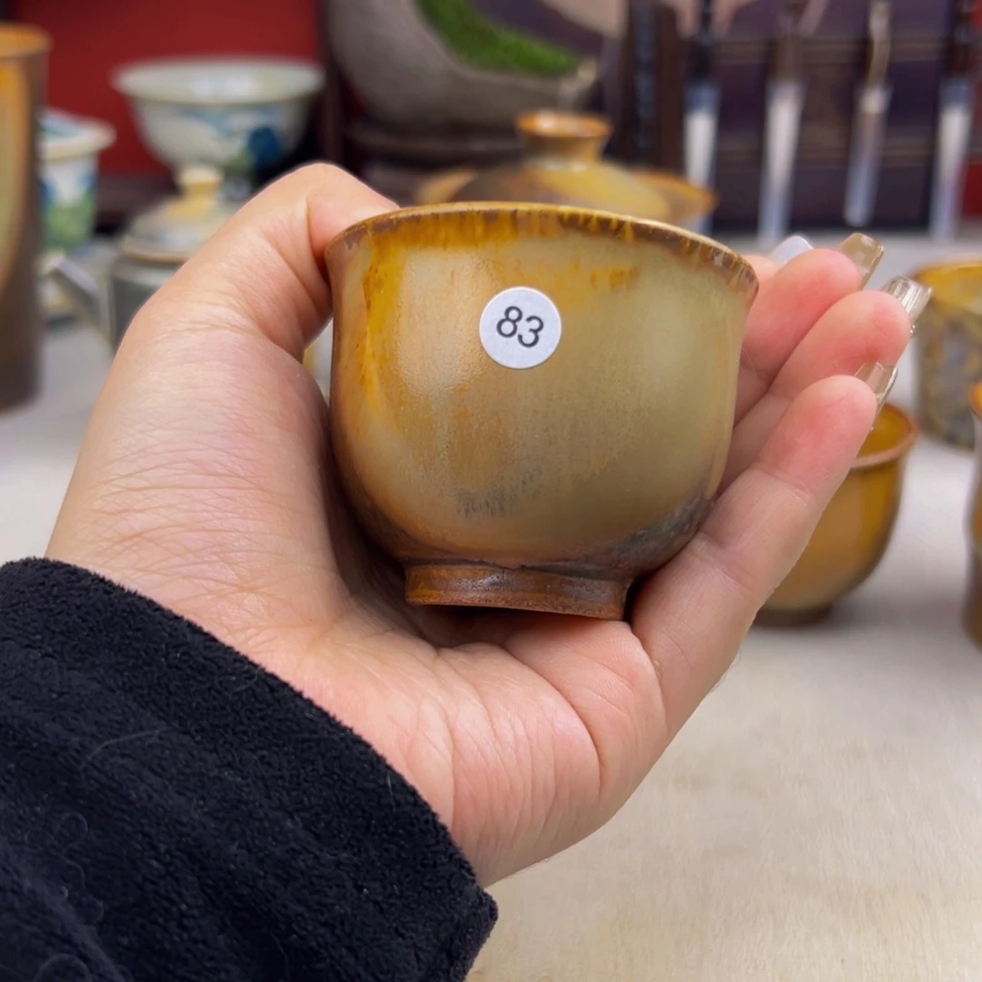 杯子纯手工柴烧主人杯