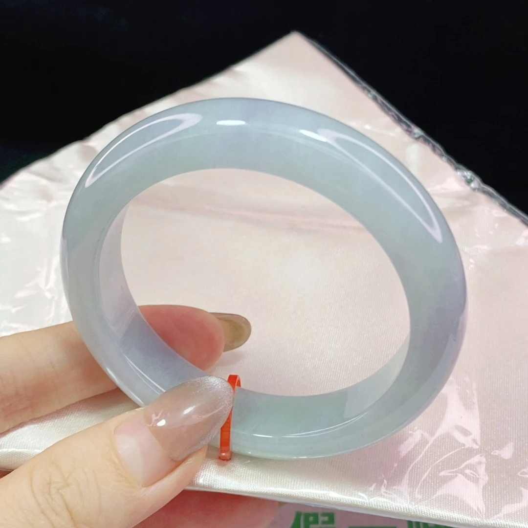 未镶嵌手镯翡翠53.6正圈