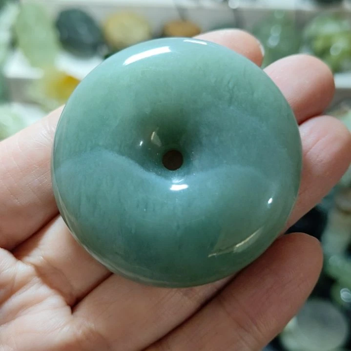 岫玉平安扣未镶嵌