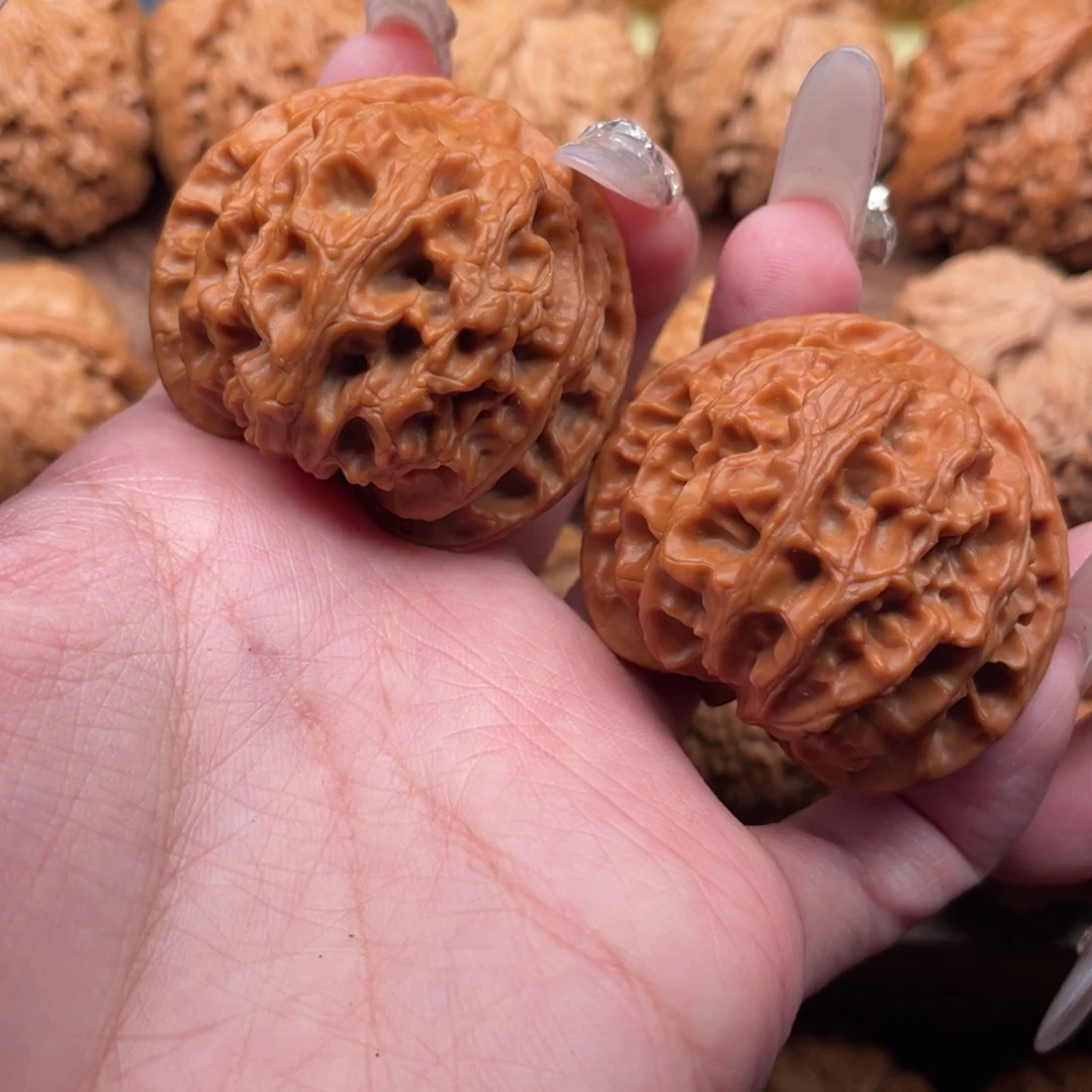 文玩核桃把件全品，红皮苹果，42老款精配