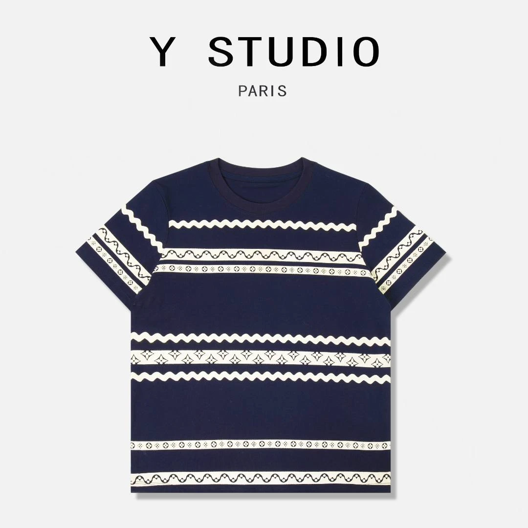 【大妮专属】（度假海岛）时尚简约气质圆领设计重工款短袖T恤