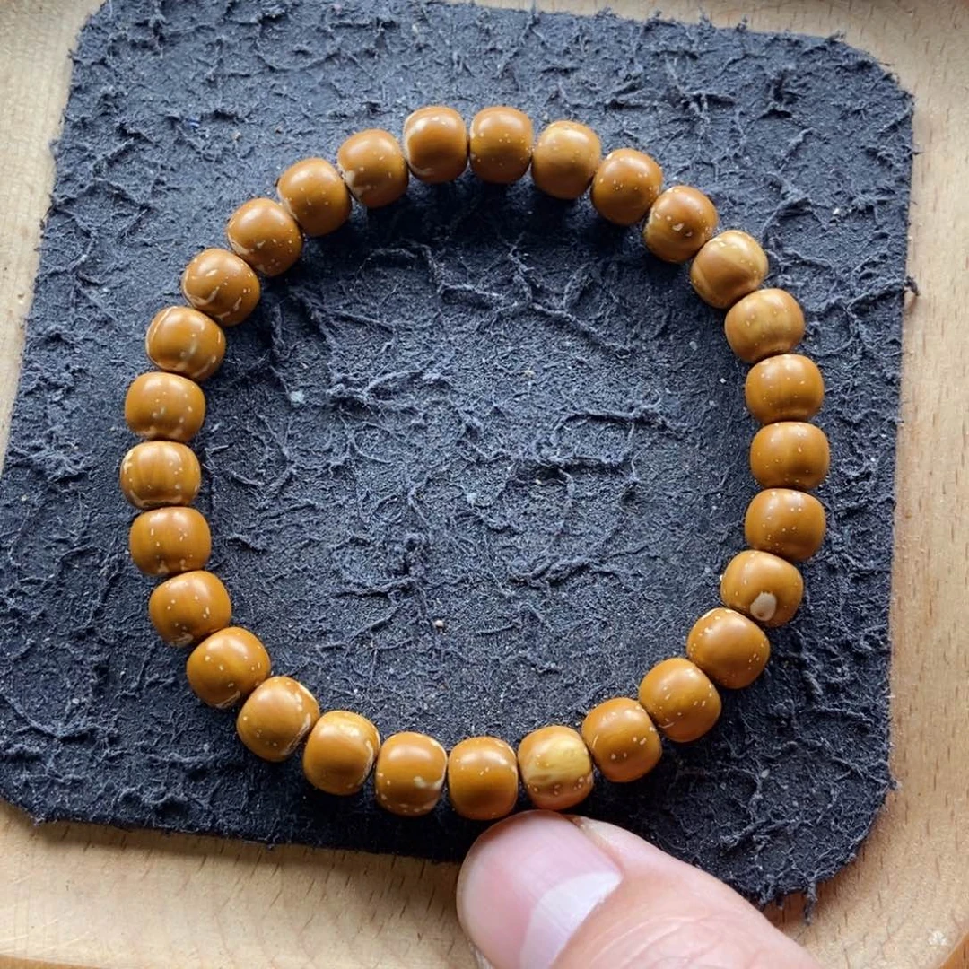 紫金鼠手串8mm实心老型微熊猫