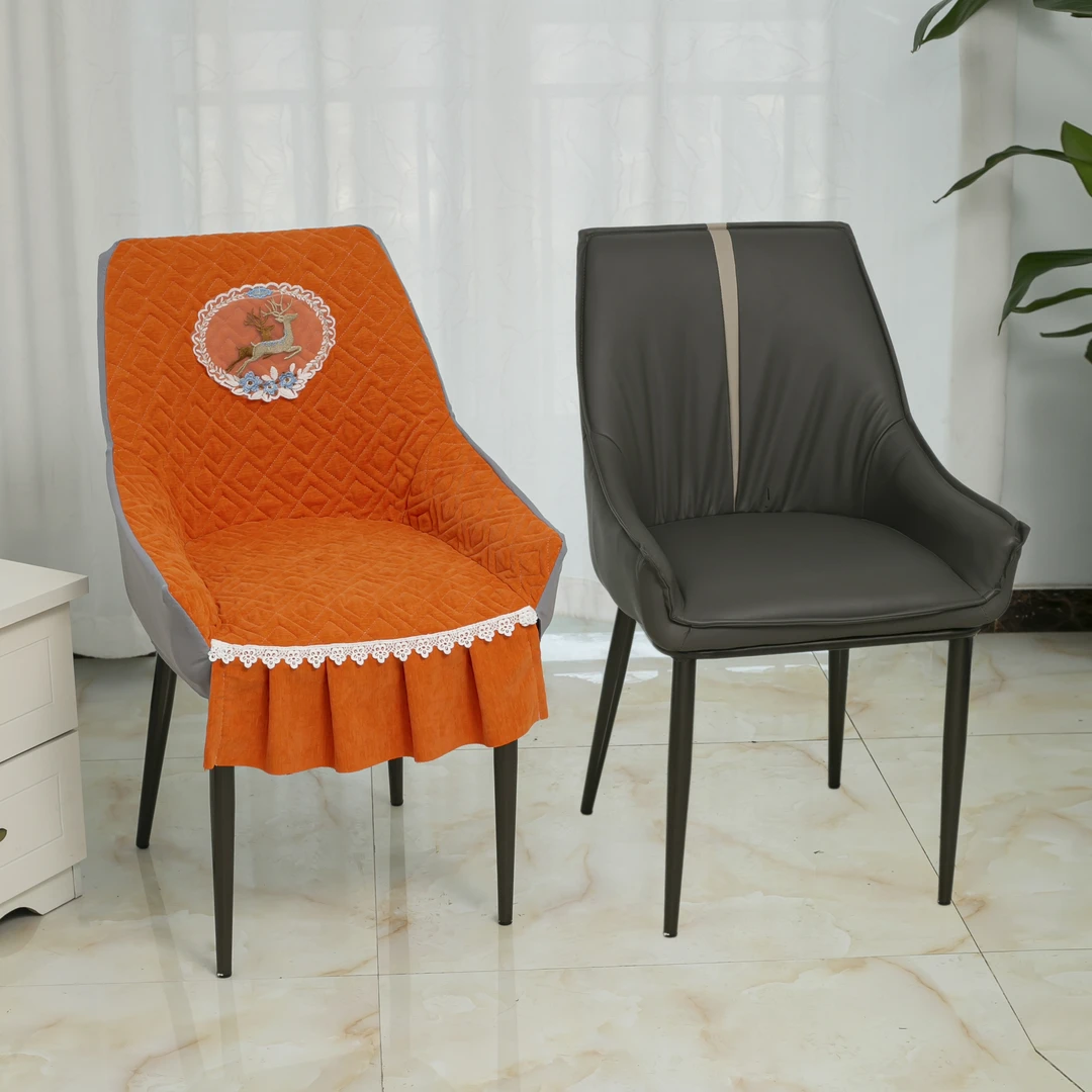 弧形椅子套罩高级感全包大扶手凳子座套靠背保护套餐桌椅套罩