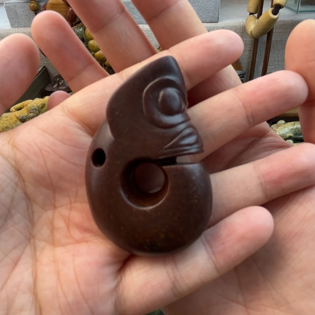 岫岩河磨玉（透闪石质玉）把件未镶嵌哆**梦