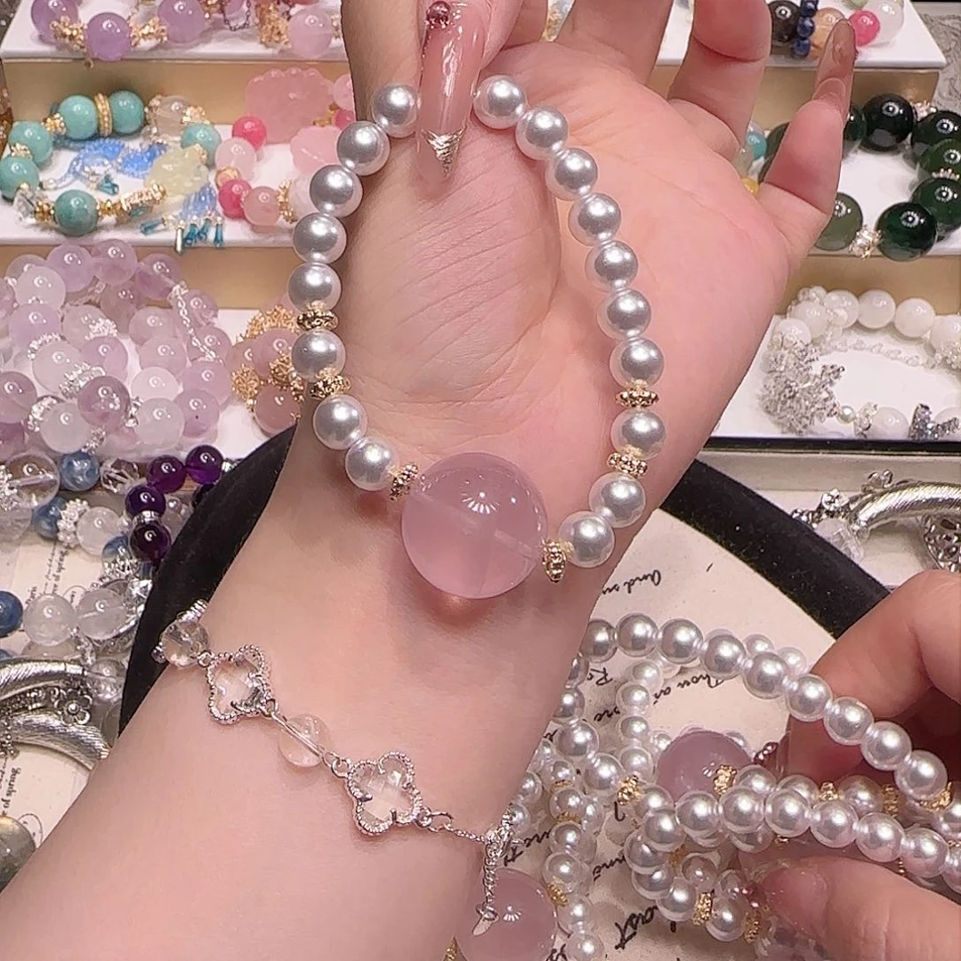 水晶手链未镶嵌多样性发一