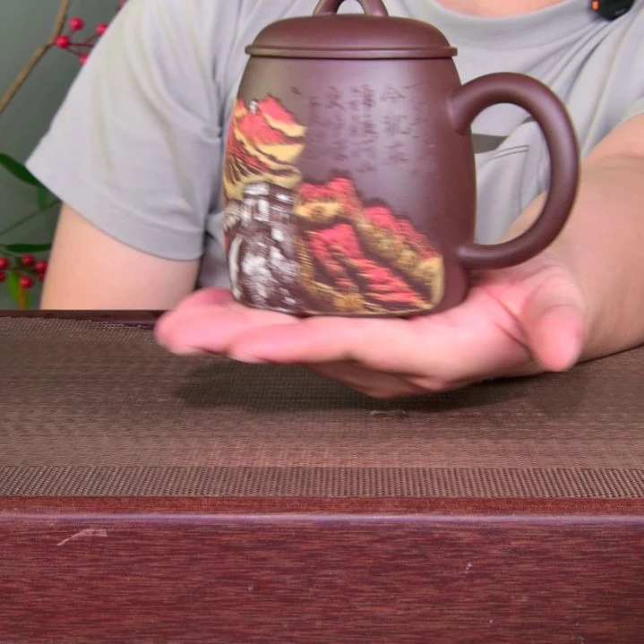 茶杯紫砂高货放漏