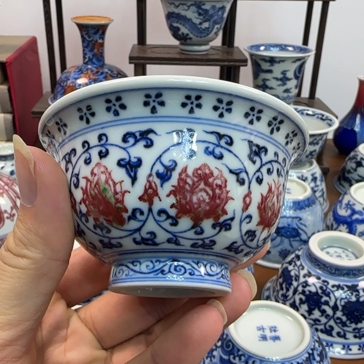 摆件陶景德镇陶瓷手工艺陶瓷杯1111