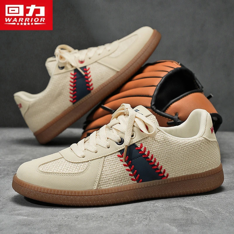 回力男鞋新款德训鞋秋季爆款青少年低帮休闲百搭小白鞋美式棒球鞋