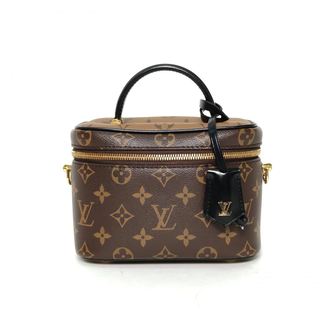 95新 LouisVuitton/路易威登 【娇】化妆包小号PVC金扣芯片 315198