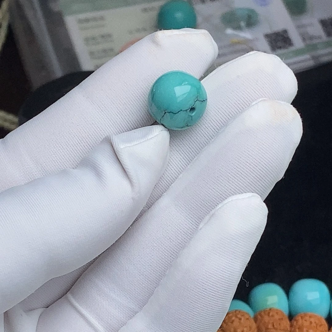 绿松石未镶嵌老型珠