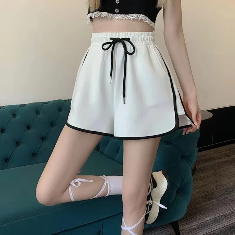 抽绳设计感女运动休闲运动短裤短裤薄款跑步透气时尚