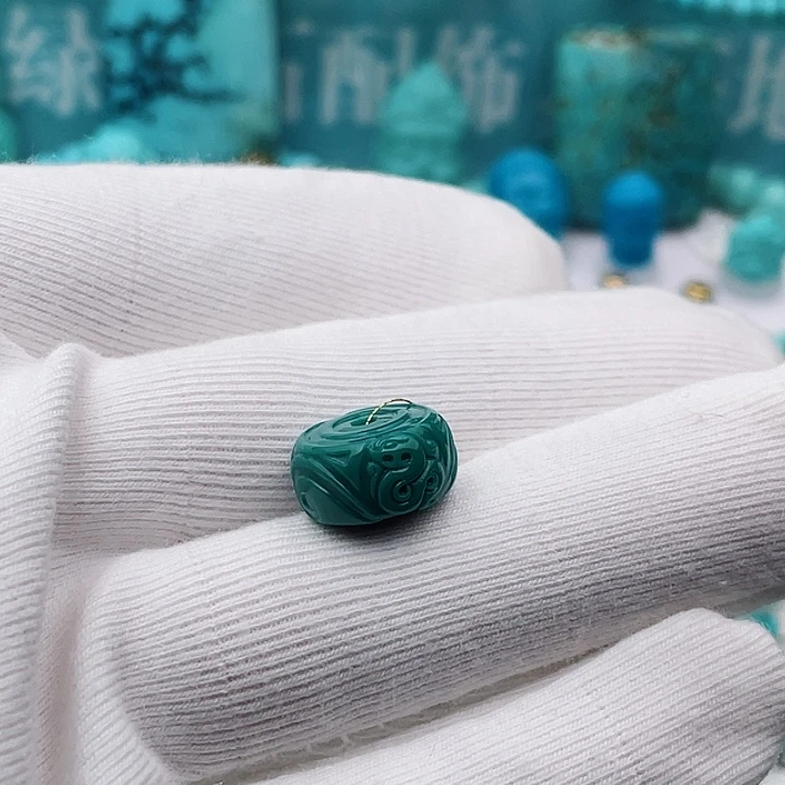 未镶嵌绿松石13.2m m