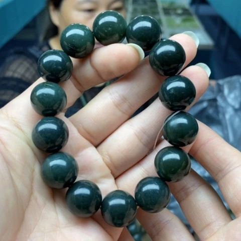 和田玉未镶嵌手链16