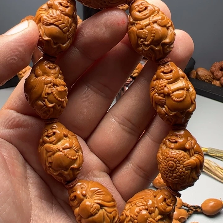 橄榄核手串/手链2.0足尺福利全品精修瑞兽弥勒