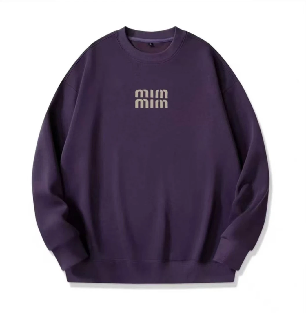 【植绒】新款圆领加绒卫衣男女同款简约时尚百搭卫衣268-mim