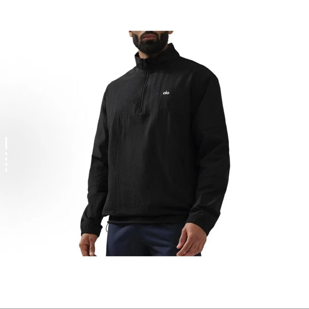 Alo yogaLIGHT WEIGHT TAKEAWAYTRACK PULLOVER立领长袖夹克外套