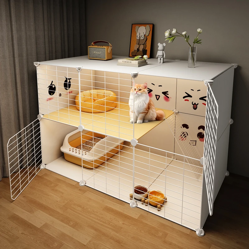 猫笼子家用室内超大自由空间小型猫屋舍小户型猫咪笼子别墅猫空笼