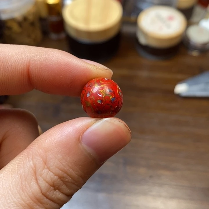 大漆工艺品其他红金螺钿12mm