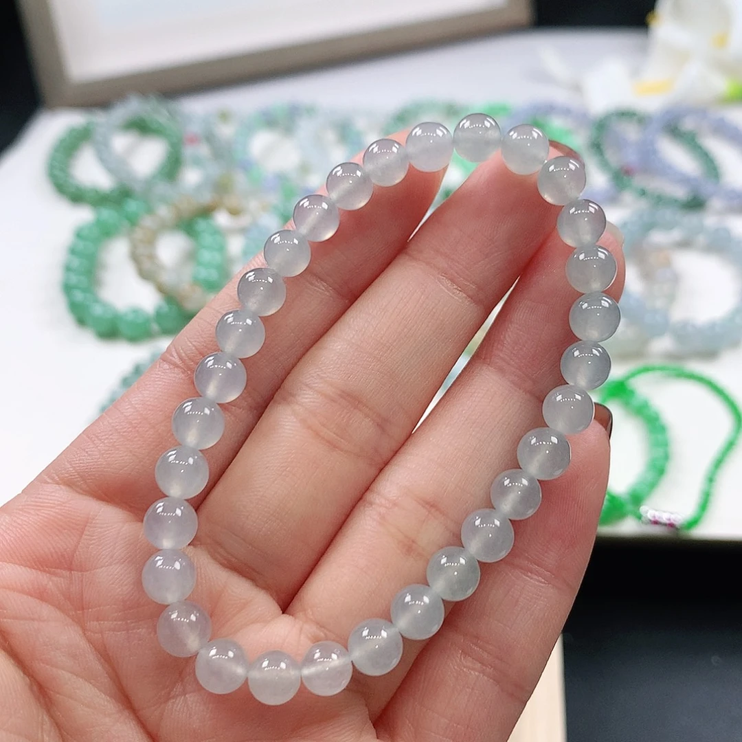 翡翠未镶嵌手链6.2mm