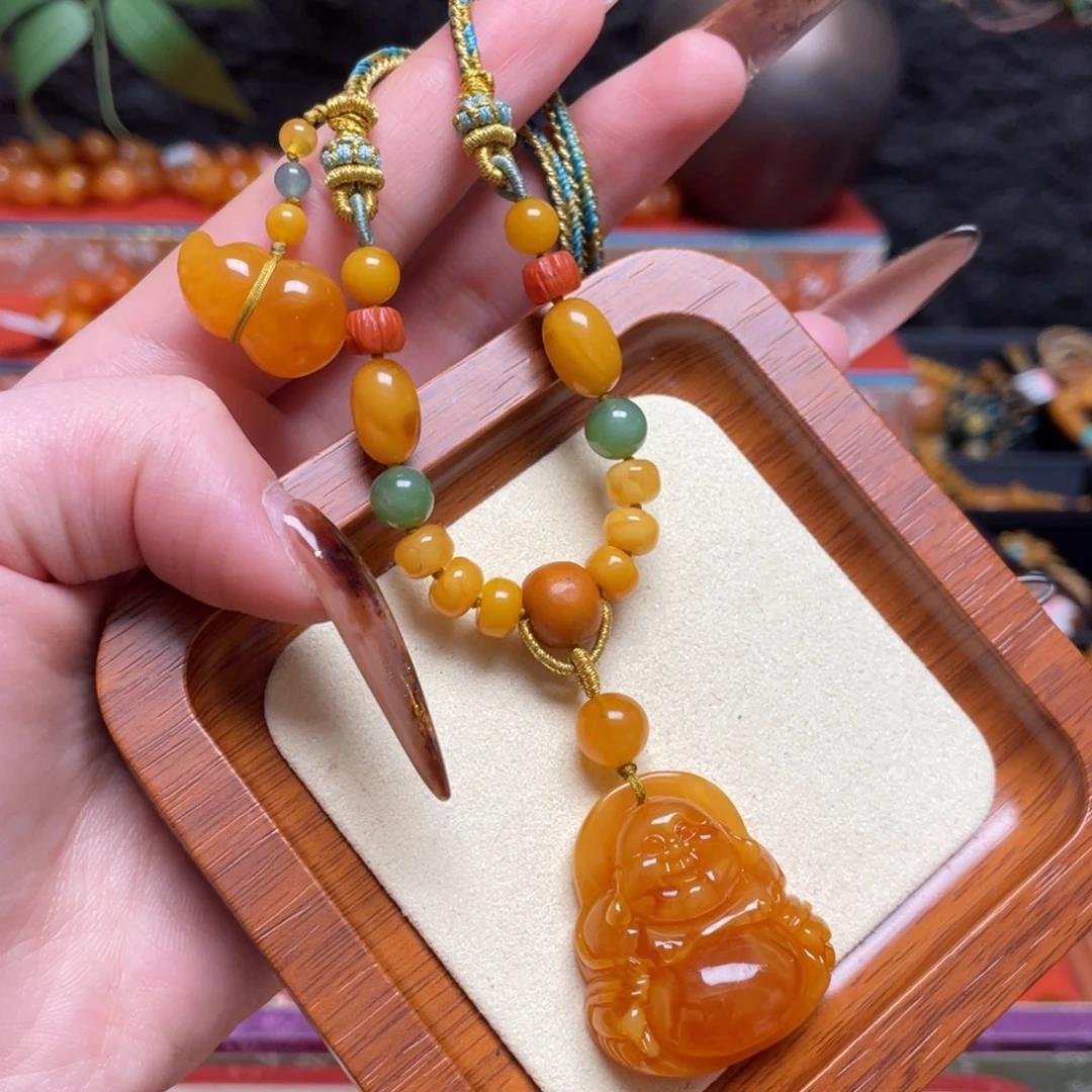 蜜蜡未镶嵌手链项链