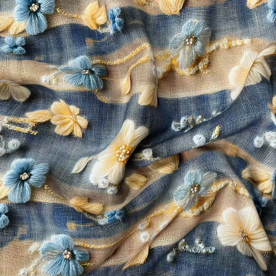 【绒兰】袋鼠国订单! 棉绸布料莱赛尔升级款 144号 小花朵