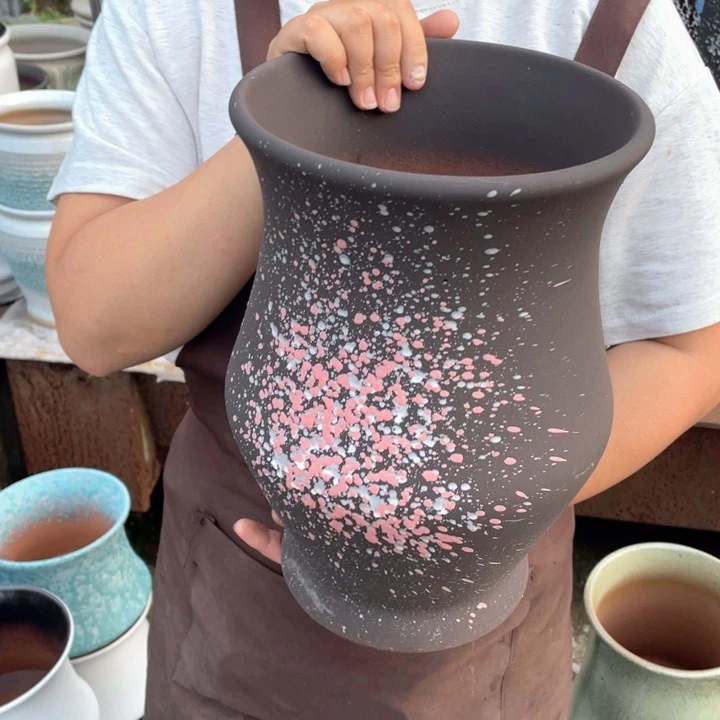 紫砂花盆口20高31正品正品