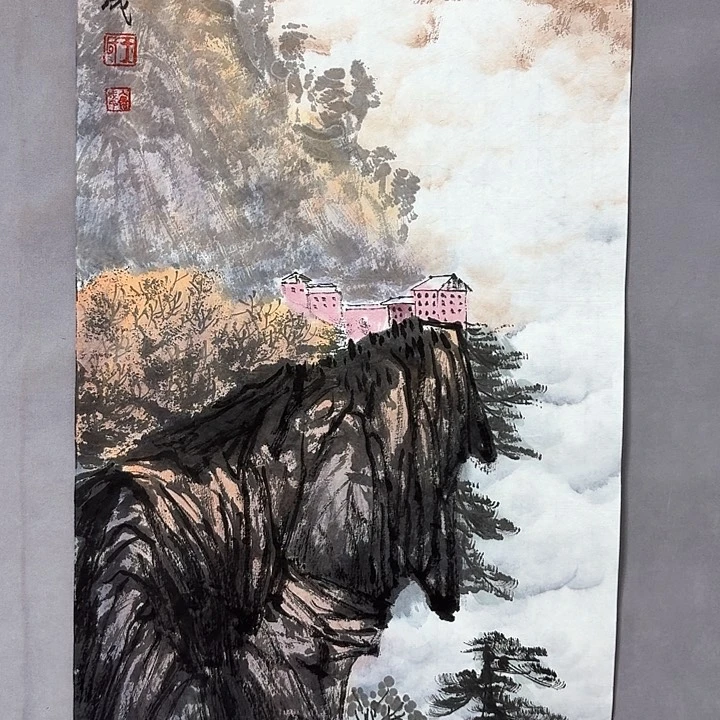 国画亲笔手绘放心去藏