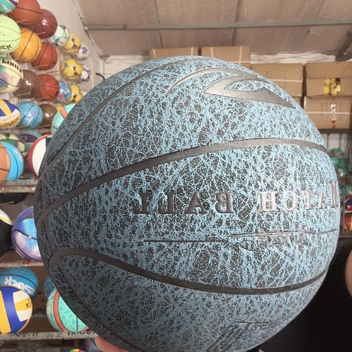 真皮篮球7号牛皮真皮909
