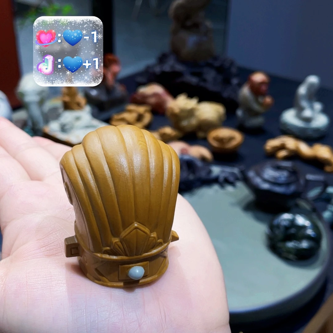 通天冠手把件，茶宠盖置多用