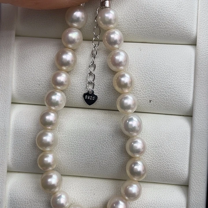 海水珍珠手绳银S925镶嵌