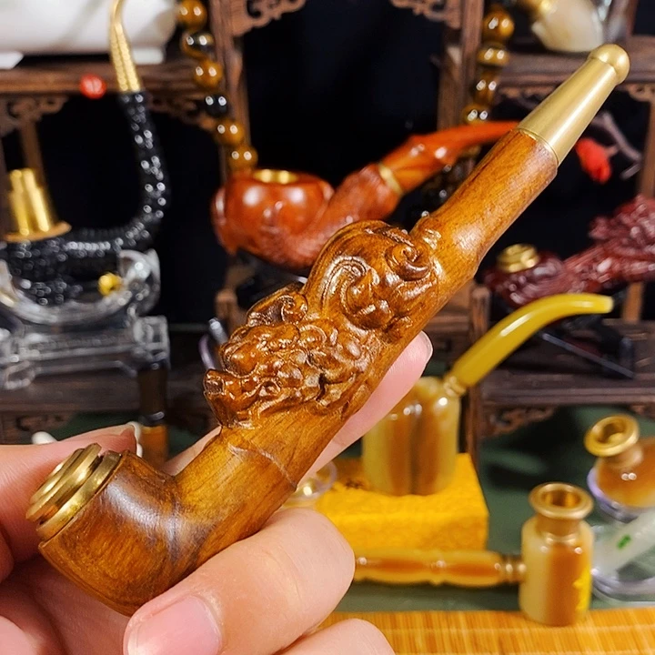 高端定制金丝楠烟嘴