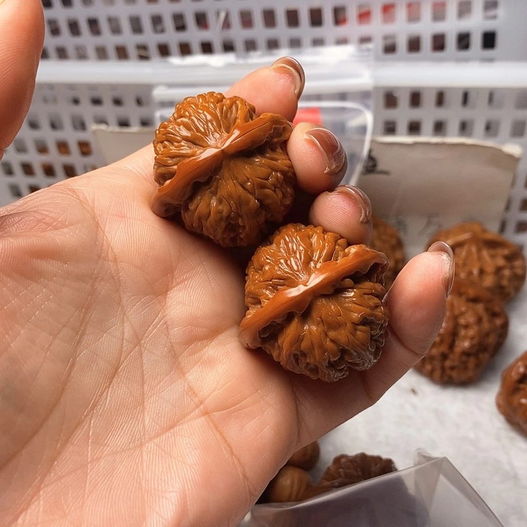 吊坠文玩核桃妄*白狮子