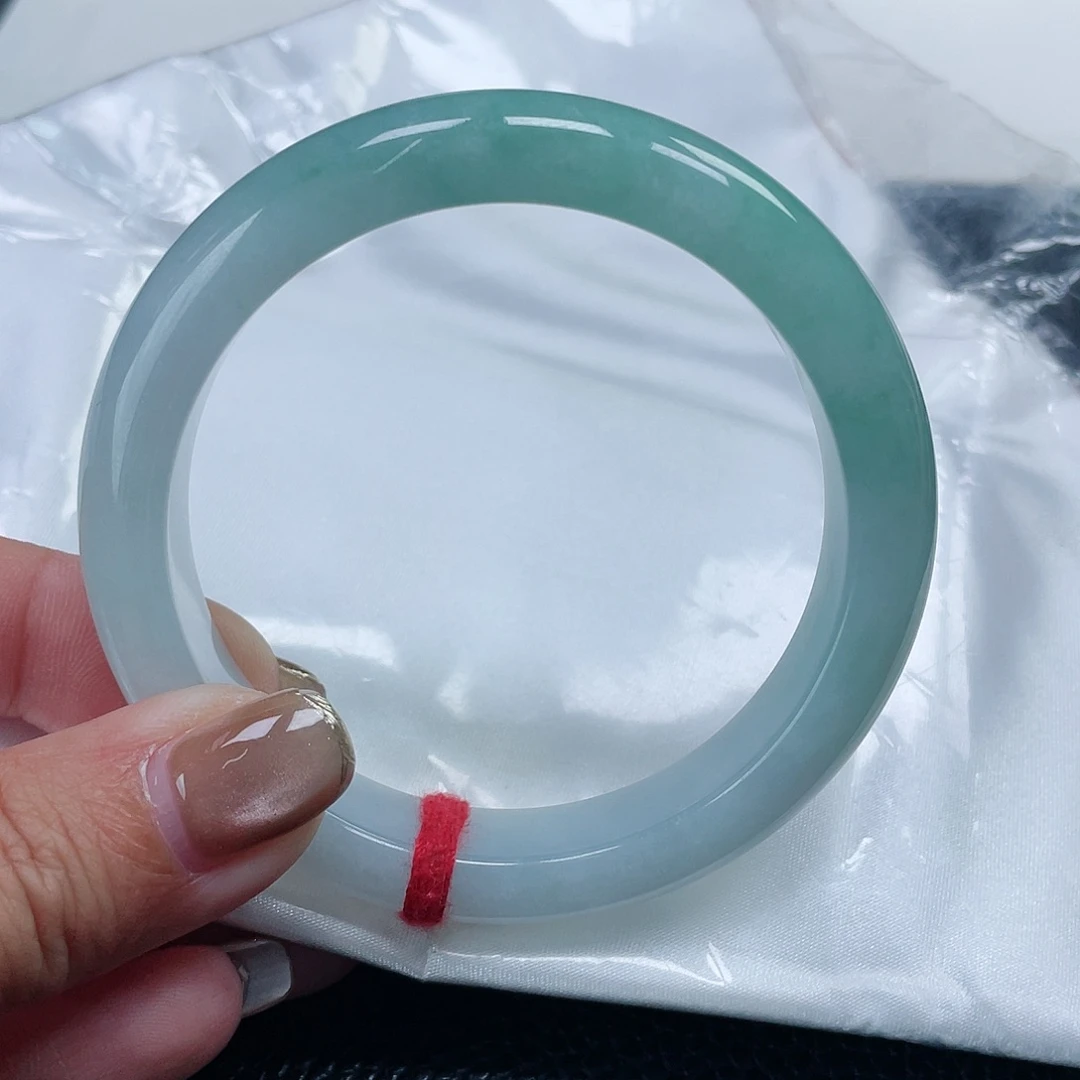翡翠手镯未镶嵌缅甸翡翠56圈12