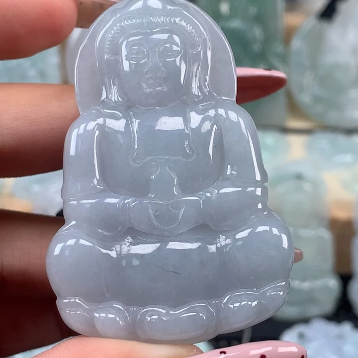 颈饰未镶嵌翡翠观音