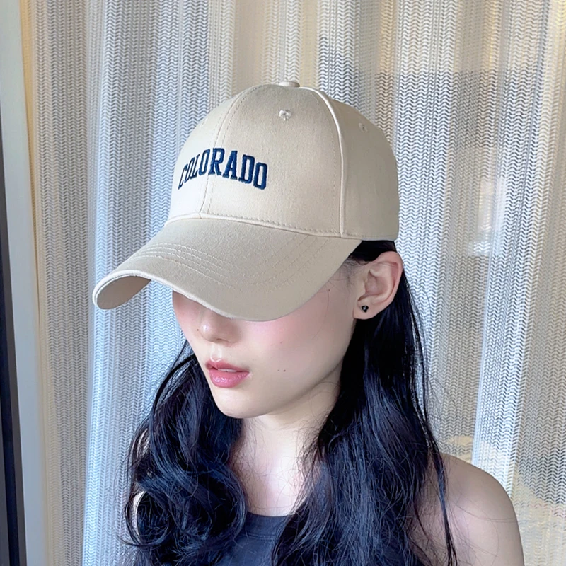 夏季新款遮阳防晒硬顶棒球帽大码帽子大头围女款学生刺绣鸭舌帽