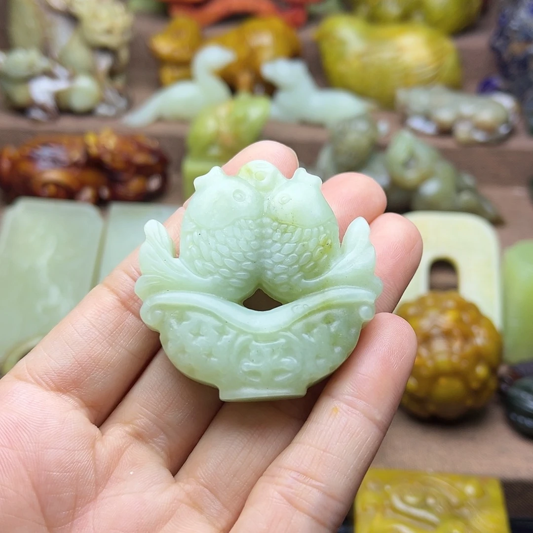 白玉菩提吊坠163。。