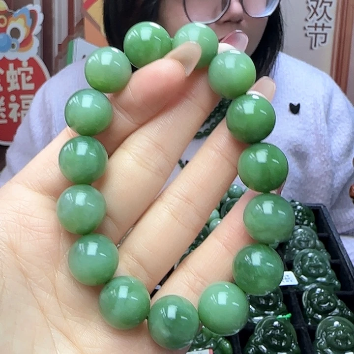 和田玉（碧玉）手串未镶嵌