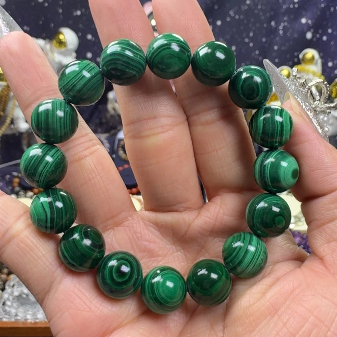 孔雀石手串未镶嵌孔雀石手串