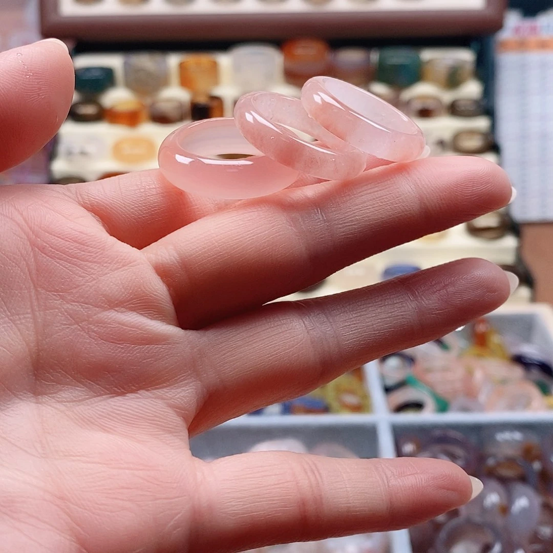 玛瑙/玉髓戒指合金༄****