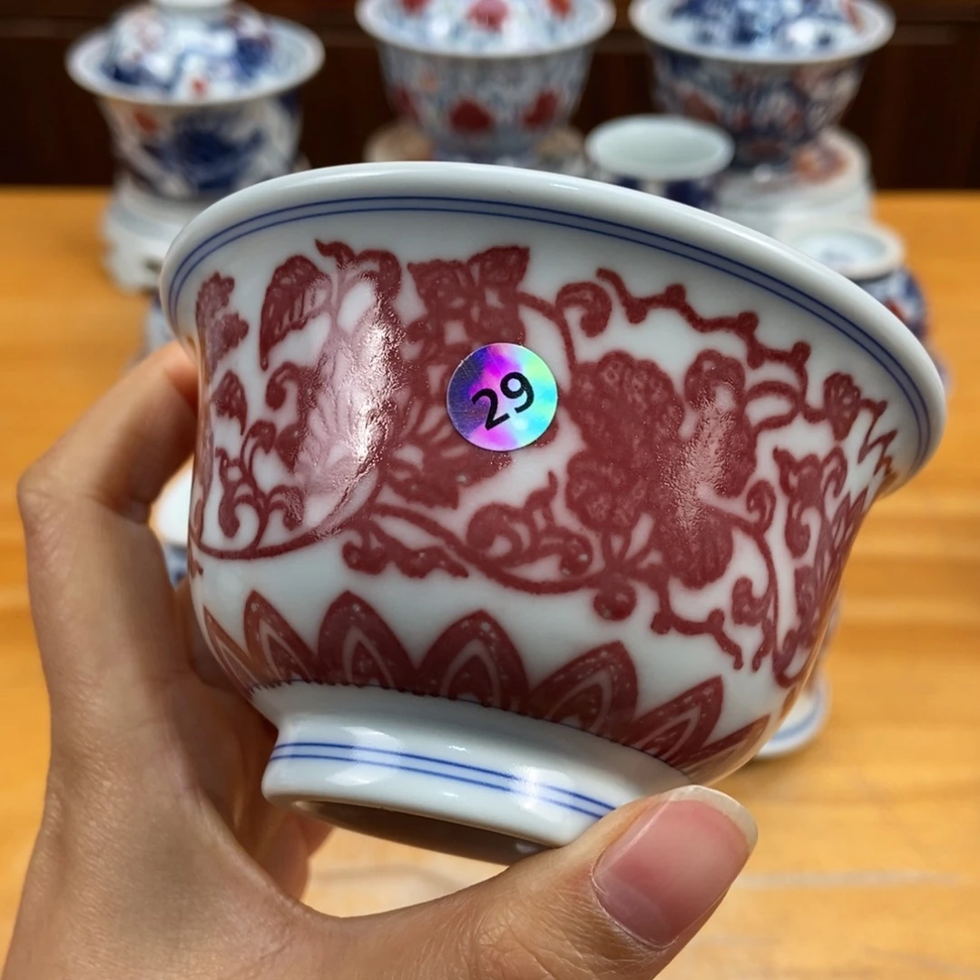 手绘现代茶具非古董
