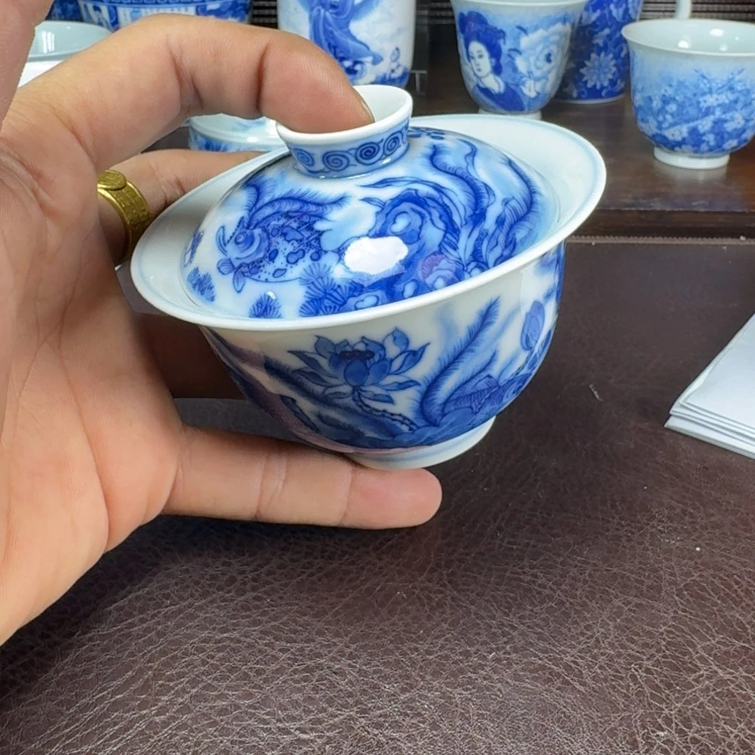 春***风瓷片当代景德镇陶瓷手绘茶具