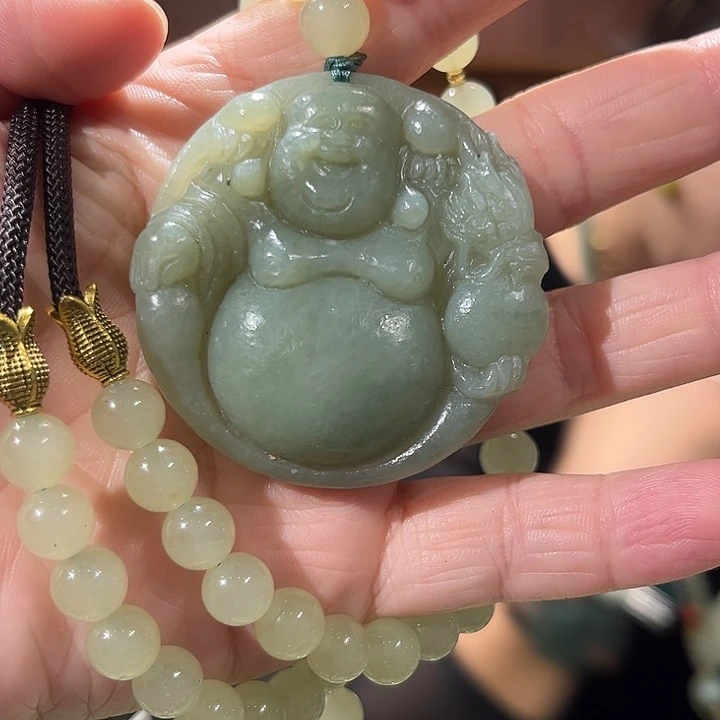 未镶嵌岫玉毛衣链