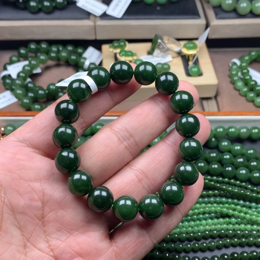 【闪购商品】和田玉（碧玉）手链未镶嵌12