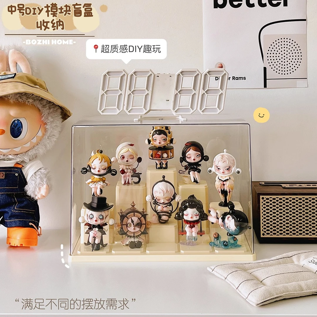 手办展示架收纳亚克力透明防尘积木玩具手办展示柜泡泡玛特展示盒