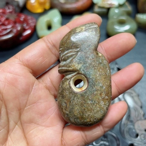 吊坠白玉菩提把件