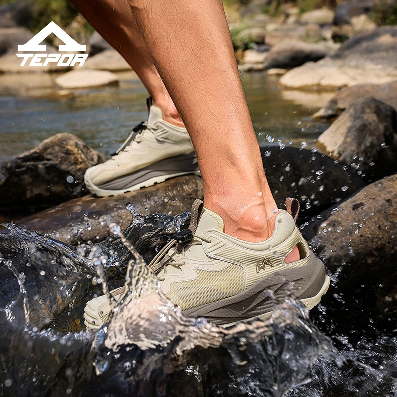 溯溪鞋夏季男士透气运动凉鞋户外登山鞋镂空沙滩鞋潮百搭防滑