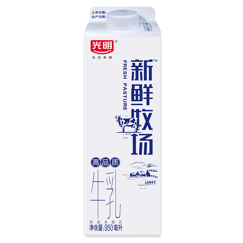 光明新鲜牧场高品质牛乳950ml